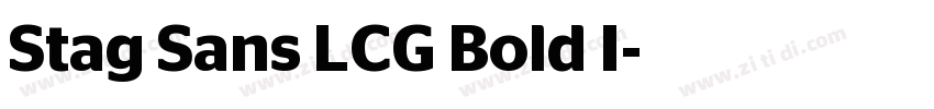 Stag Sans LCG Bold I字体转换